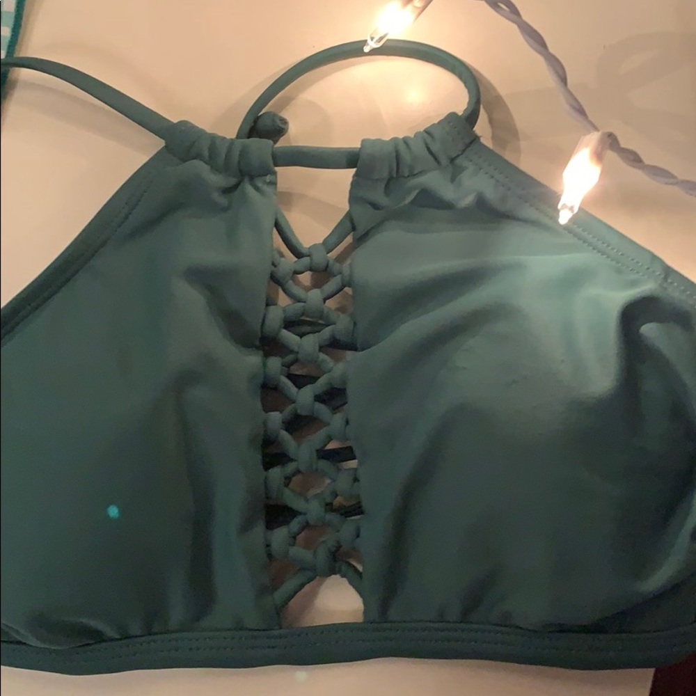 Green bikini top